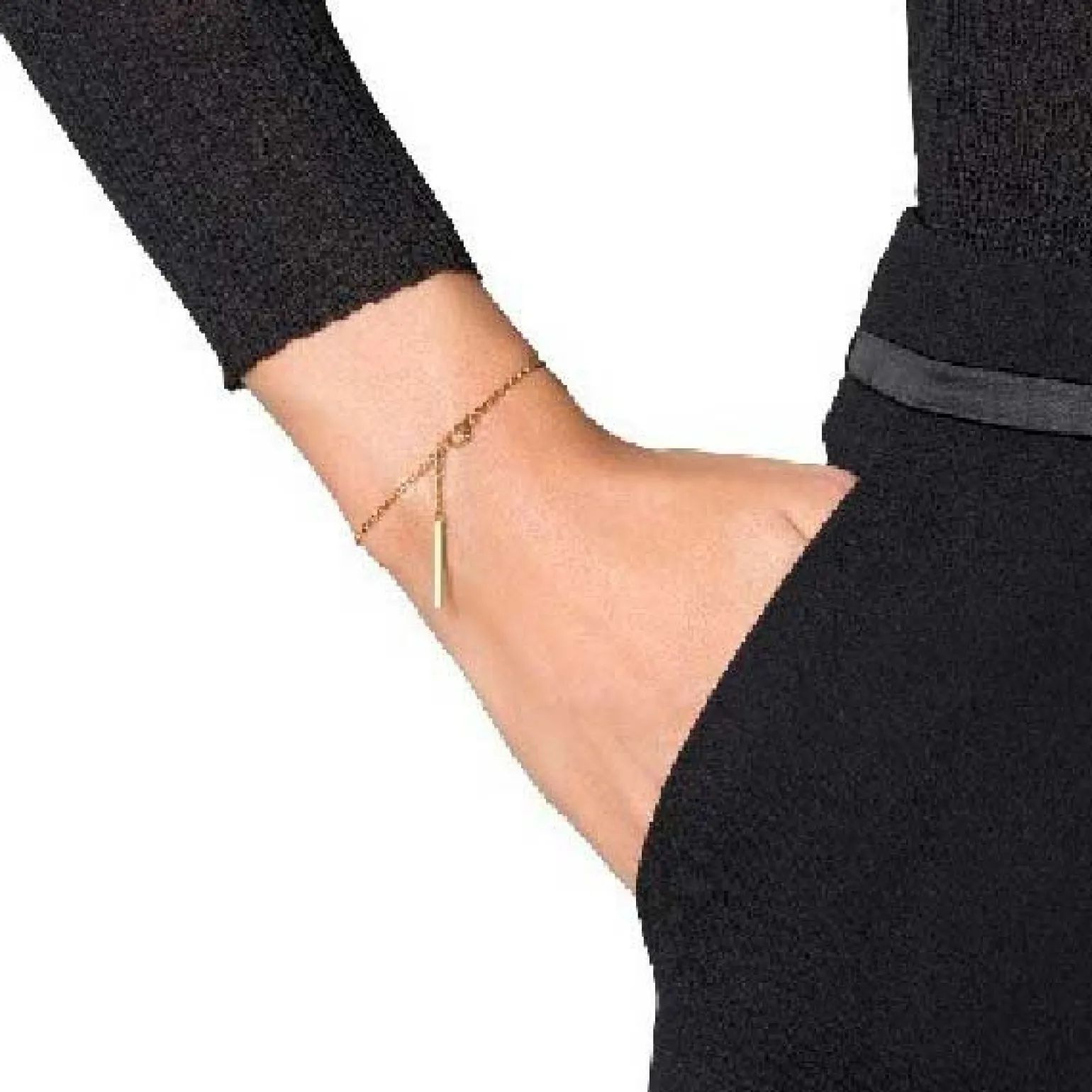 Jane Kønig - Anker-Kettenarmband vergoldet