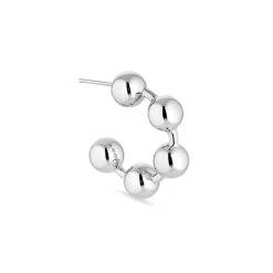 Jane Kønig - Big Atomic Hoop i silber