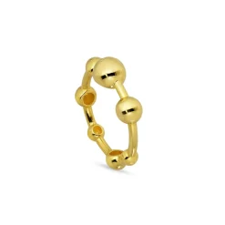 Jane Kønig - Big Atomic ring aus vergoldetem silber