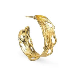 Jane Kønig - Big Leaf in vergoldete silber