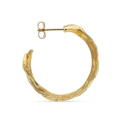 Jane Kønig - Big Leaf in vergoldete silber