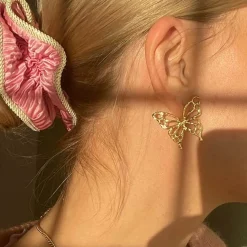 Jane Kønig - Butterfly ohrring in vergoldete silber