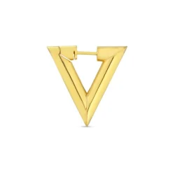 Jane Kønig - Chunky Bermuda Triangle creol in vergoldete silber