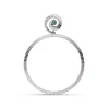 Jane Kønig - Impression Hoop in Silber**