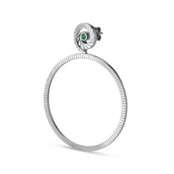 Jane Kønig - Impression Hoop in Silber**