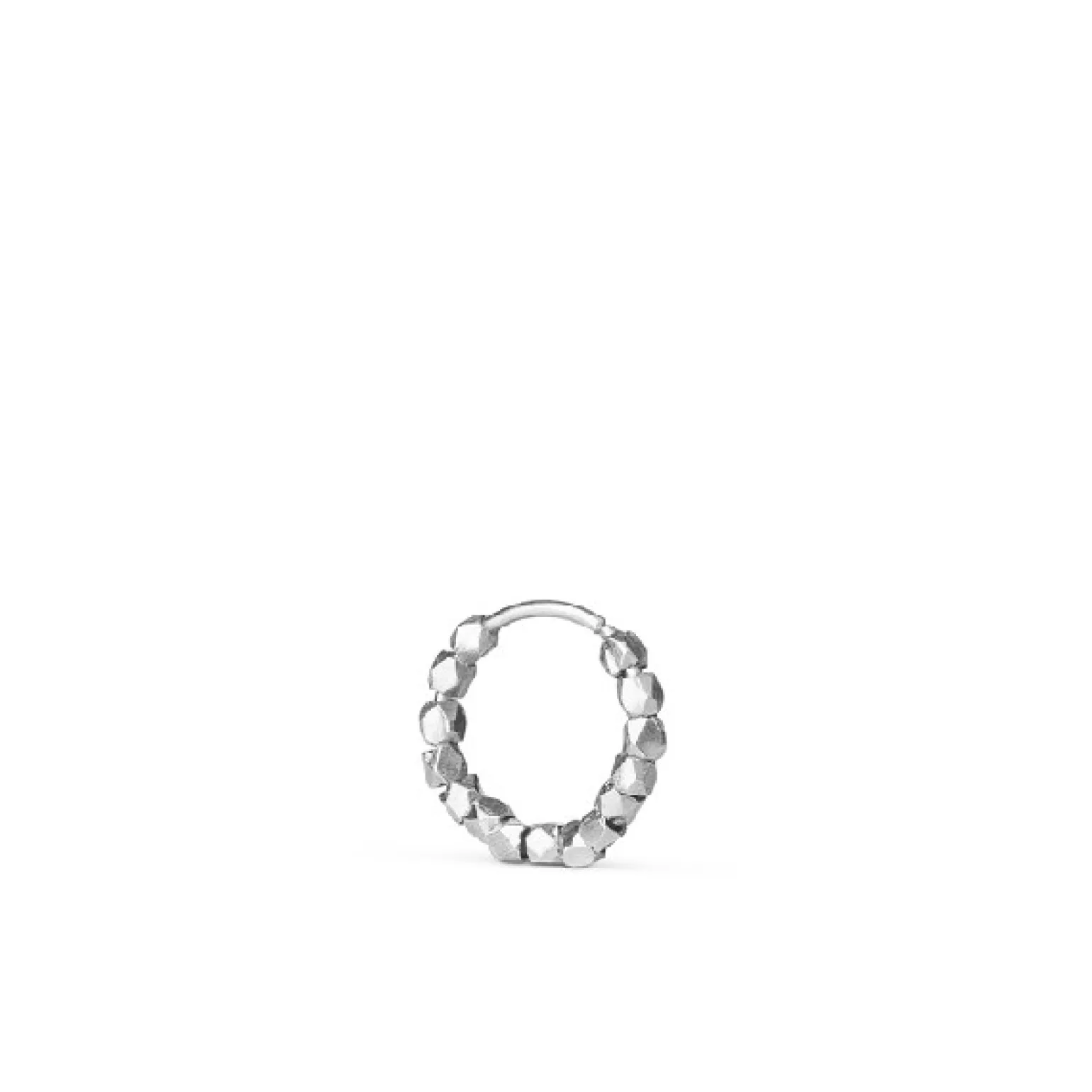 Jane Kønig - Perlenohrringe in mattem Silber