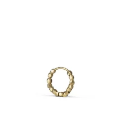 Jane Kønig - Perlenohrringe aus mattem, vergoldetem Silber