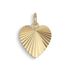 Jane Kønig - Reflection Heart Anhänger aus vergoldetem Silber