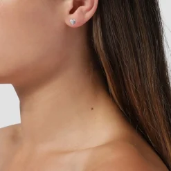 Jane Kønig - Reflection Heart Ohrring aus Sterlingsilber