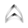 Jane Kønig - Reflexions-V-Ring in Silber