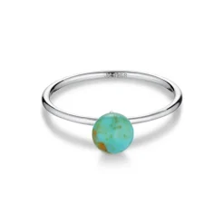 Jane Kønig - Ring Bermuda Turquise in silber - Größe 56**