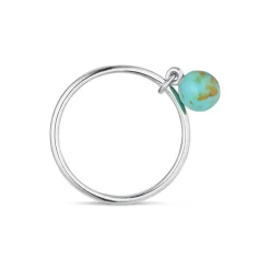 Jane Kønig - Ring Bermuda Turquise in silber - Größe 56**
