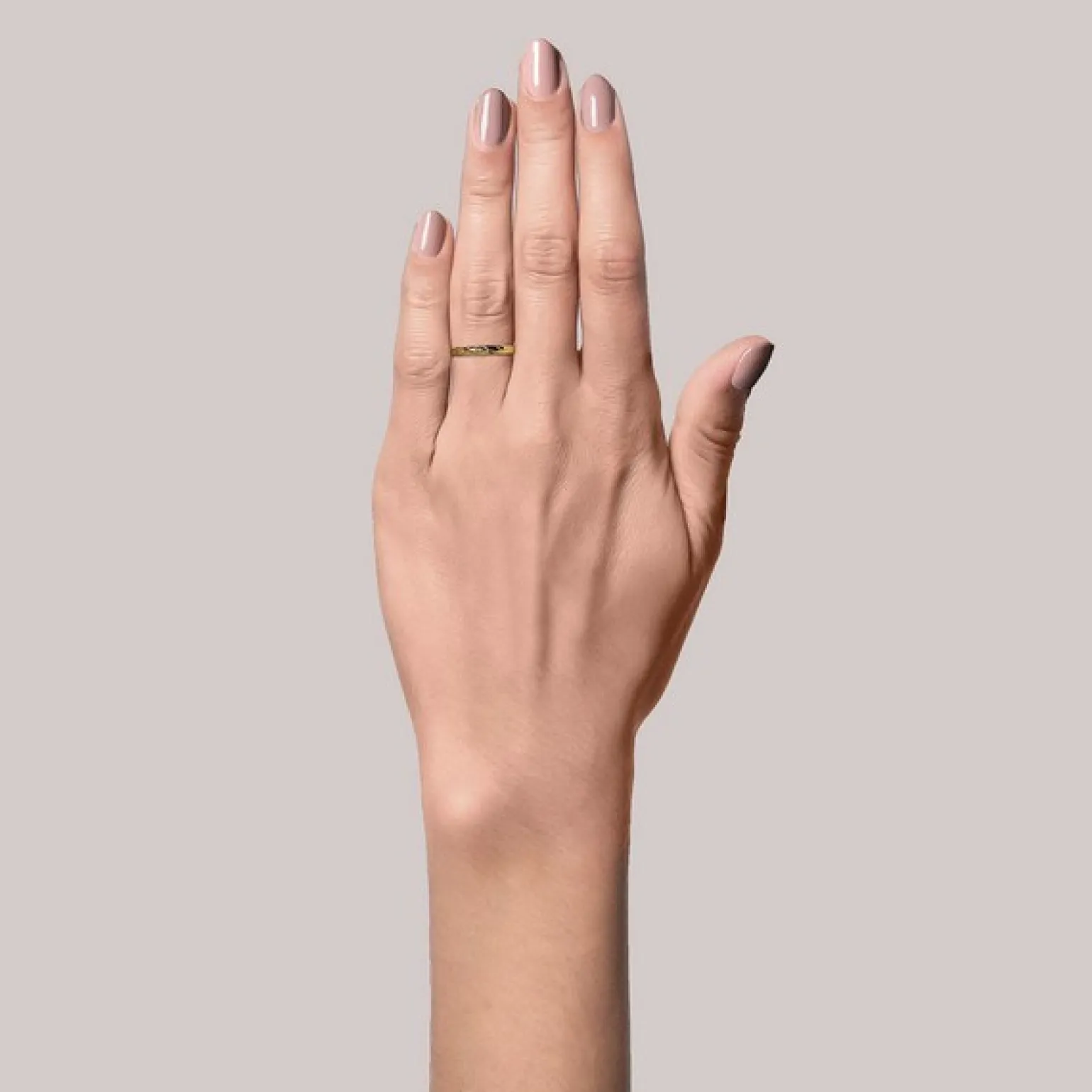 Jane Kønig - Small Impression Ring vergoldet**