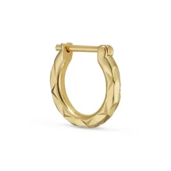 Jane Kønig - Tiny Rhombus-Ohrring aus vergoldetem Silber