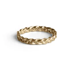Jane Kønig Braided medium Ring aus vergoldetem Silber