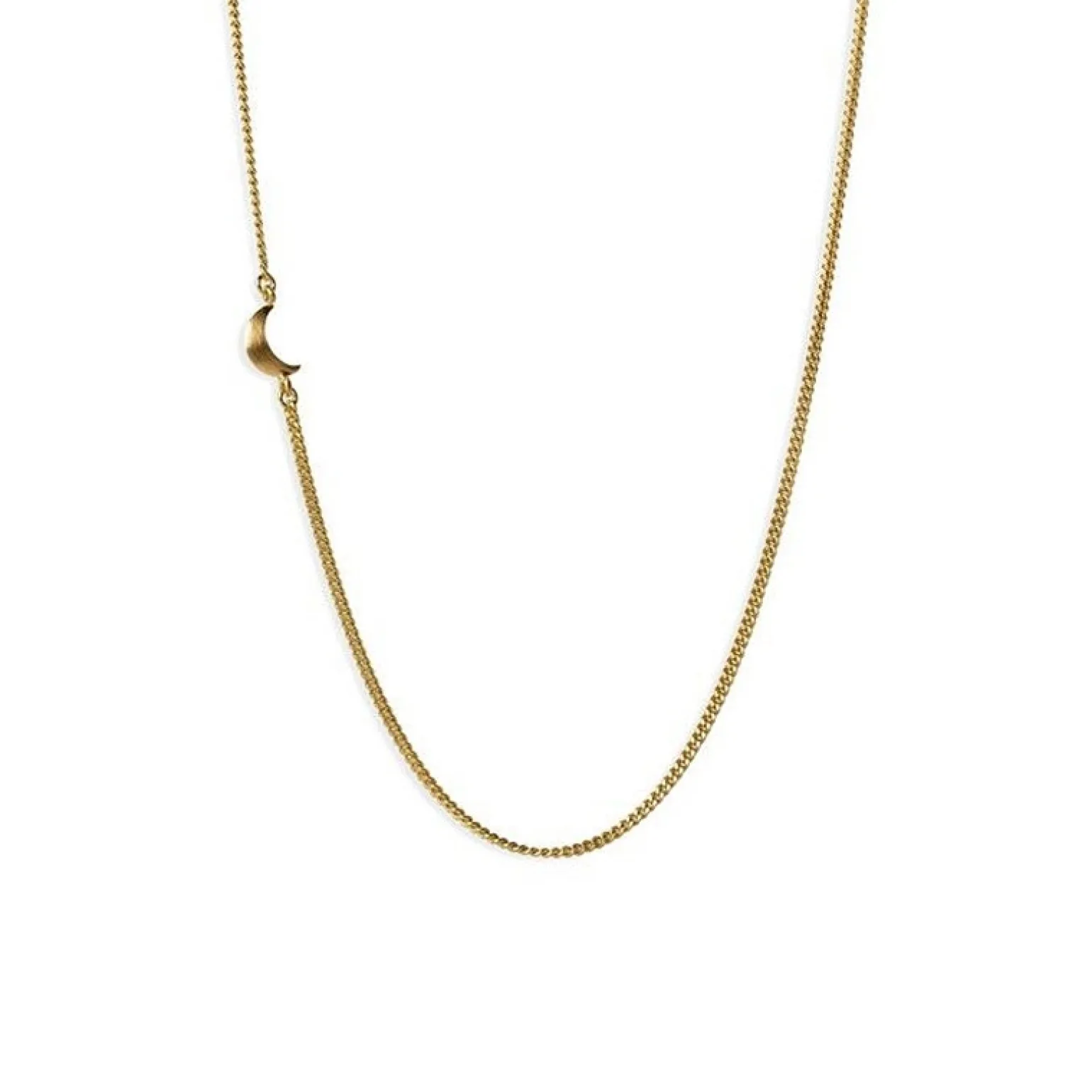 Jane Kønig Half Moon Halskette in vergoldete silber