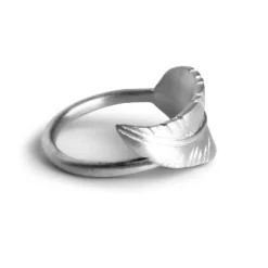 Jane Kønig silber - Blattring in - Größe 50**