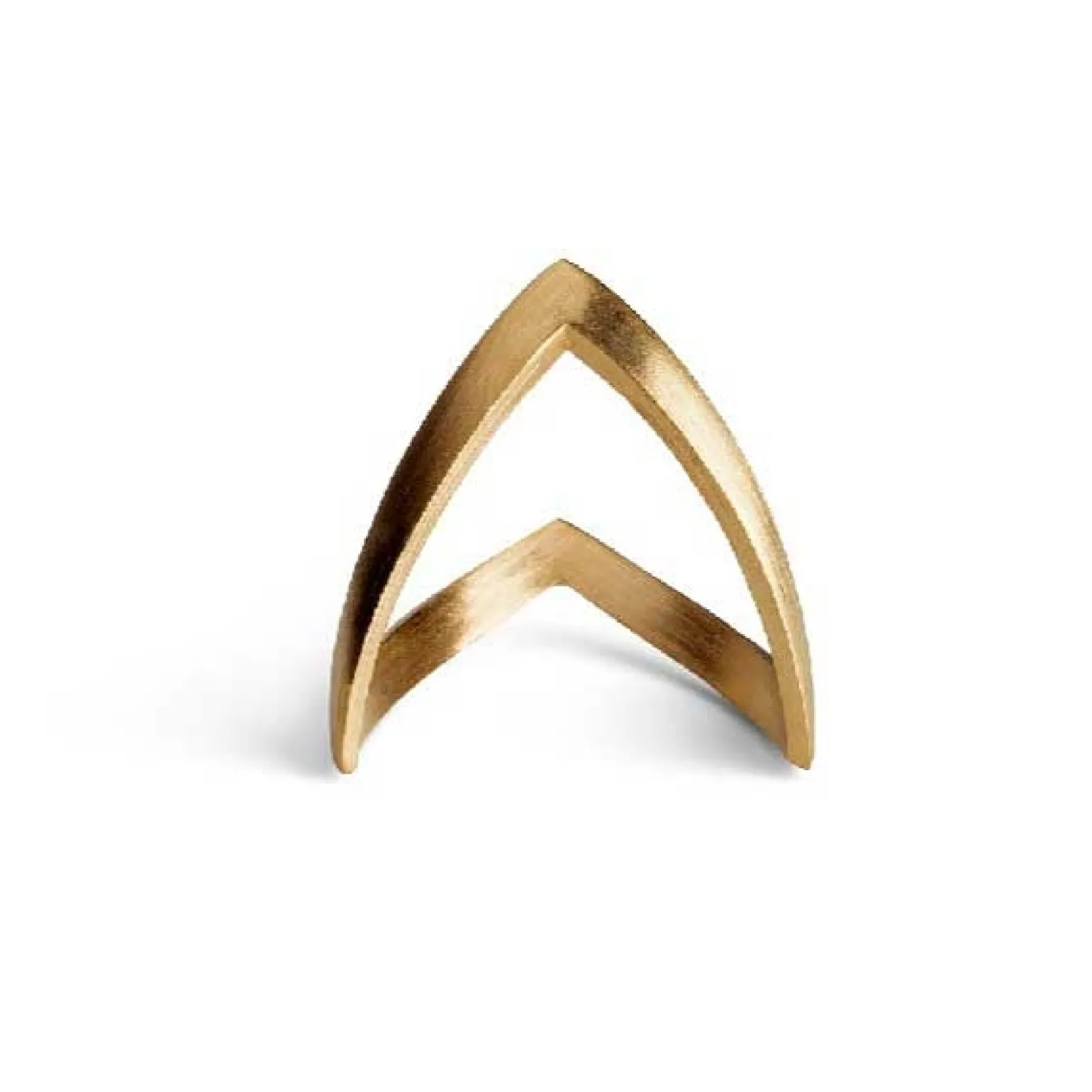 Jane Kønig V-Ring aus matt vergoldetem Silber