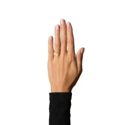 Jane Kønig V-Ring aus matt vergoldetem Silber