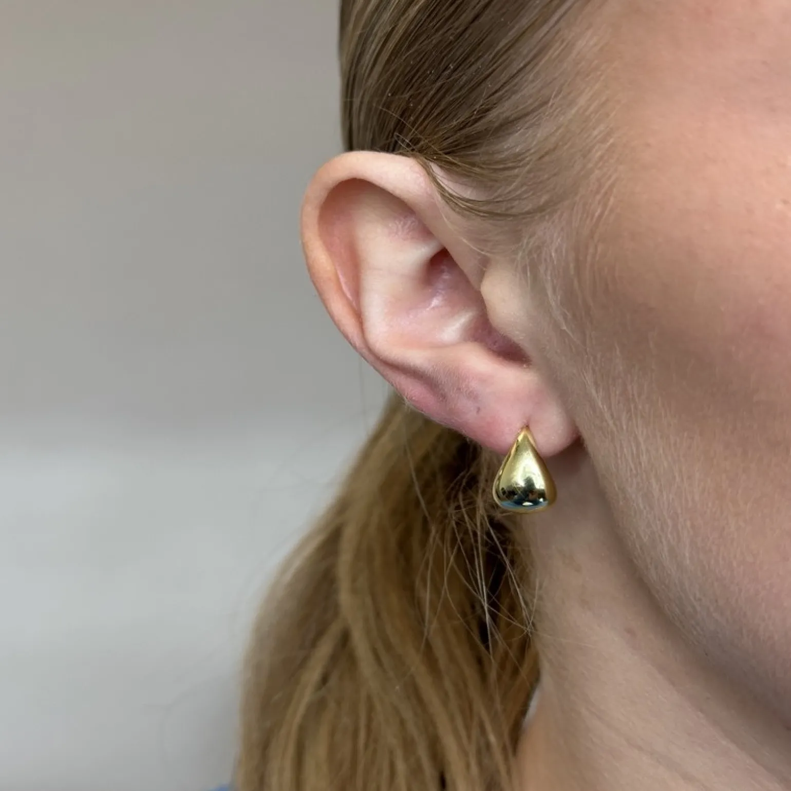 Jeberg Audrey Drop-Ohrringe in vergoldete silber