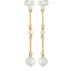 Jeberg Cordelia Pearly Drop Earrings aus vergoldete silber mit Perlen