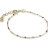 Jeberg Lavendel armband in vergoldete silber mit lila Emaille