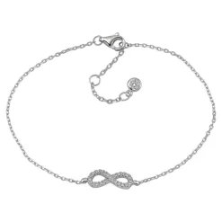 Joanli Nor - Agna - Silberarmband mit Ewigkeitszeichen und Zirkonium