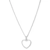 Joanli Nor - Aida - Silberne Halskette mit 33 mm Herz-Anhänger