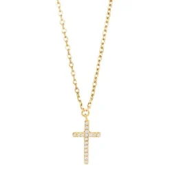 Joanli Nor - ALAINENOR Anhänger Kreuz in vergoldete silber