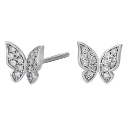 Joanli Nor - Alma- Silber Schmetterling Ohrring mit Zirkonia