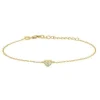 Joanli Nor - Alma Vergoldetes Armband mit Herz und Zirkoniumdioxid