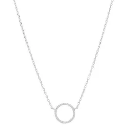 Joanli Nor - Anna Silberkette mit Kreis-Anhänger