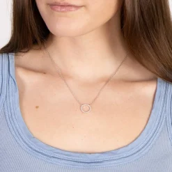 Joanli Nor - Anna Silberkette mit Kreis-Anhänger