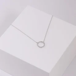 Joanli Nor - Anna Silberkette mit Kreis-Anhänger
