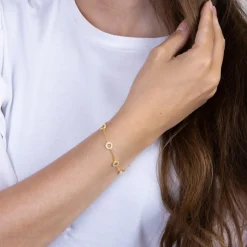 Joanli Nor - Anna Vergoldetes Armband mit Zirkonias