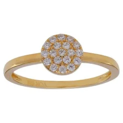 Joanli Nor - ANNIE - Vergoldeter Silberring mit Zirkonias