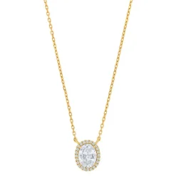 Joanli Nor - Halskette MILLENOR weiß vergoldete