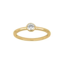 Joanli Nor - HANNANOR Ring mit Zirkon in vergoldete (Ø4) - 54**