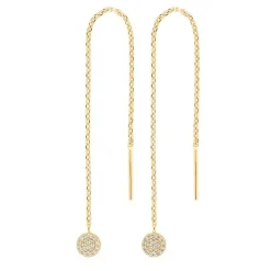 Joanli Nor - HAYLEYNOR Ohrringe mit Kreisen aus vergoldetem Metall