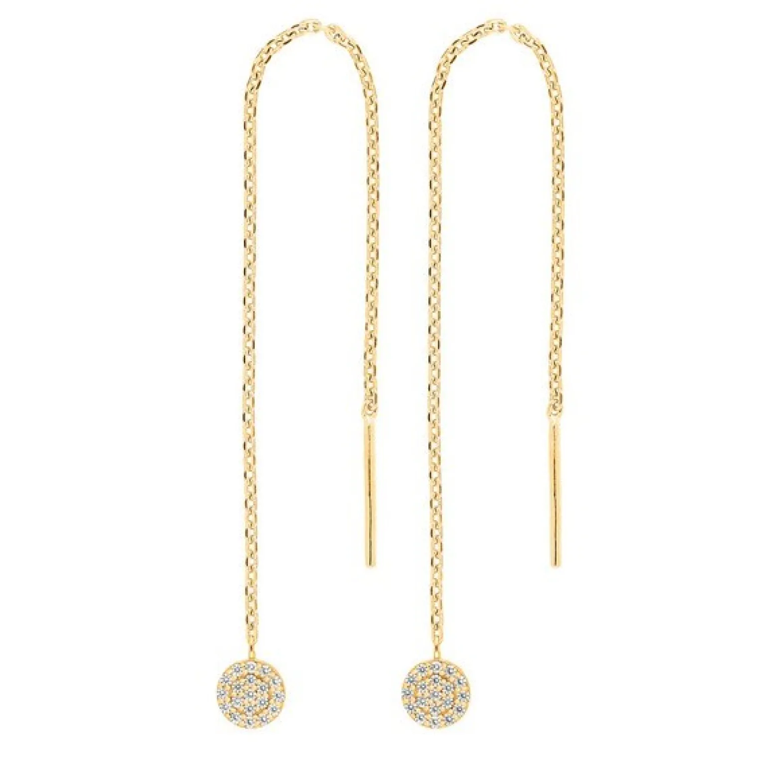 Joanli Nor - HAYLEYNOR Ohrringe mit Kreisen aus vergoldetem Metall