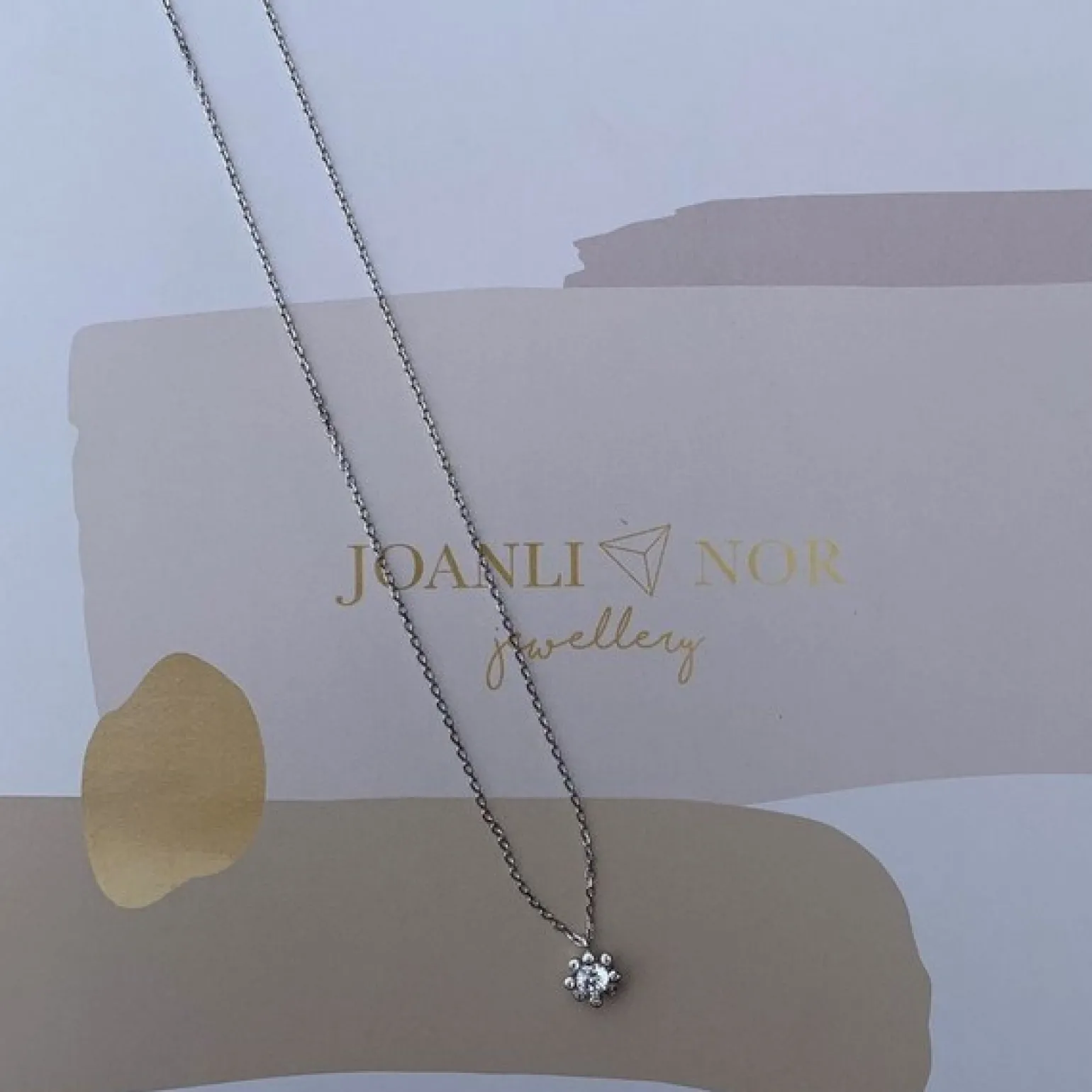 Joanli Nor - JOYNOR Halskette aus rosévergoldetem silber mit Zirkonias