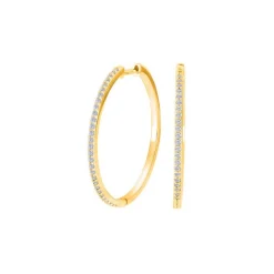 Joanli Nor - JUNENOR Creolen in vergoldete silber (Ø28mm)