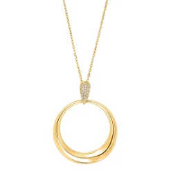 Joanli Nor - KIMINOR vergoldete silber anhänger mit zirkonia