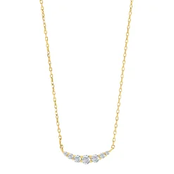 Joanli Nor - LINDANOR Halskette mit zirkonia in vergoldete