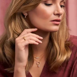 Joanli Nor - LINDANOR Halskette mit zirkonia in vergoldete