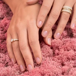 Joanli Nor - LINDANOR ring aus vergoldetem silber m. zirkonia