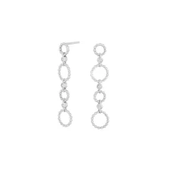 Joanli Nor - MARIENOR 3 Ohrringe in silber w. zirkonia