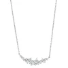 Joanli Nor - METTENOR weiße Halskette silber m. zirkonia