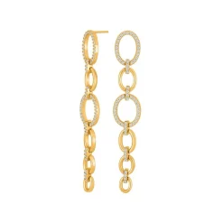 Joanli Nor - MIMINOR runde Ohrringe aus vergoldete w. zirkonia