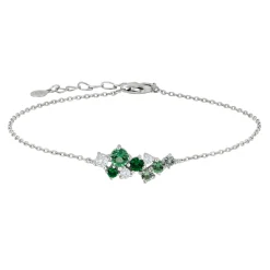 Joanli Nor - NADINENOR armband i silber w. green zirkonia